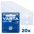 Produktbild: 20x CR1/3N Lithium Knopfzelle 3V 170mAh L76 DL1/3N CR11108 VARTA 6131 CR1 3N