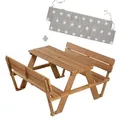 Produktbild: Roba Kindersitzgruppe, Teak, Holz, Stern/Sternzeichen, 4-Sitzer, rechteckig,Rechteckig, Gartenmöbel, Kinder-Gartenmöbel