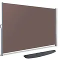 Produktbild: VOUNOT Seitenmarkise Ausziehbar für Balkon, Garten und Terrasse, Sichtschutz, Windschutz, Wasserdicht, Sonnenschutz, 140 x 300 cm, Braun