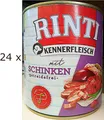 Produktbild: (€ 3,90/kg) Rinti Kennerfleisch mit Schinken - getreidefrei: 24 x 800 g