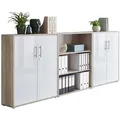 Produktbild: Aktenschrank Office Edition Sw Set 9 Eiche/Weiß
