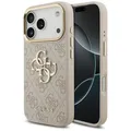 Produktbild: CG MOBILE Guess 4G Groß 4G Klassiker Logo Hülle für iPhone 17 Pro (Pink/Gold)