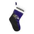 Produktbild: FOCO NFL Baltimore Ravens 2020 Basic Santa Claus Stocking Strumpf Nikolaus Weihnachten