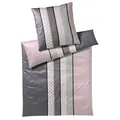 Produktbild: JOOP! Mako-Satin Bettwäsche Cornflower Stripe 4069 240x220cm+80x80cm, Farbe deep rose