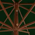 Produktbild: vidaXL Sonnenschirm mit Holzmast 350 cm Grün