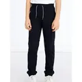 Produktbild: Name It Jogginghose NKMSWEAT für Jungen mit verstellbarem Bund und Kordelzug unifarben, casual, regular fit, Baumwollmix, Rundhals schwarz 92