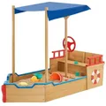 Produktbild: Juskys Sandkasten, Braun, Holz, 70x120x160 cm, Outdoor Spielzeug, Sandkästen