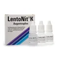 Produktbild: Lento Nit K 3x10 ml Jodidhaltige Augentropfen zur Befeuchtung der Augenoberfläche - Prophylaxe bei Trübungen im Linsen und Glaskörperbereich des Auges - Medizinprodukt