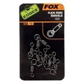 Produktbild: Fox Edges Flexi Ring Swivel Size 10 / 10 Stück Wirbel Karpfenangeln