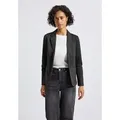 Produktbild: Kurzblazer STREET ONE, Damen, Gr. 38, grün (schwarz), Stoff, Obermaterial: 84% Polyester, 13% Viskose, 3% Elasthan; Futter: 100% Polyester, unifarben, normal normal, V-Ausschnitt, abgesteppt, Blazer Kurzblazer, im Basic-Style