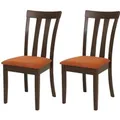 Produktbild: MCW Esszimmerstuhl G46 2er-Set Dunkles Gestell Orange