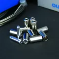 Produktbild: 10 Stück Shimano Endkappe Anschlaghülse Bremshülle 5mm + 2 Alu-Hülsen Bremszug