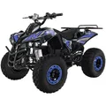 Produktbild: Elektro-Kinderquad S-10, Pocket-Quad mit 1000 Watt, Federung, Scheiben-/Trommelbremsen, bis 20 km/h (sw/blau)