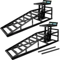 Produktbild: Baumarktplus - 2x Hydraulischer Auffahrbock Auffahrrampe Pkw Kfz Wagenheber Höhenverstellbar