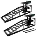 Produktbild: TRUTZHOLM hydraulischer Auffahrbock Auffahrrampe Pkw KfZ Verladerampen Wagenheber höhenverstellbar (2 Stück)