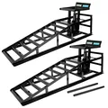 Produktbild: Auffahrrampe Auffahrbock Wagenheber Bühne höhenverstellbar Hydraulik PKW 2er Set