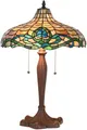 Produktbild: Clayre & Eef 5LL-1208 Tischlampe Tiffany Ø 41x60 cm E27/max 2x60W Lila / Grün