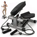 Produktbild: Niceday Mini Stepper für Zuhause, 2-in-1 Up-Down Stepper mit Power Ropes – Leiser Trainer bis 100kg für effektives Bein/Arm/Po Training, Widerstand einstellbar – Platzsparendes Home Fitnessgerät