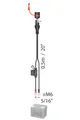 Produktbild: OPTIMATE Wasserdichtes Ösenkabel SAE-Stecker, M6, 5A max.