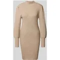 Produktbild: Only Comfort Fit Strickkleid aus Viskose-Mix Modell 'KATIA' in Beige Melange, Größe M