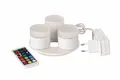 Produktbild: Duni 3er LED Mini Lamp-Set 186496 Multicolor inkl. Fernbedienung + Ladestation