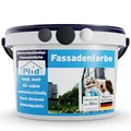 Produktbild: Plid® - Fassadenfarbe Außen Anthrazitgrau - 5l [WETTER & UV-BESTÄNDIG]- Hochwertige Farbe für Mauerwerk, Hauswand, Beton & Kellerwand - Sockelfarbe - Mauerfarbe - Wandfarbe Grau - Made in Germany