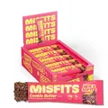 Produktbild: Misfits Vegane Proteinriegel - Cookie Butter | Sports Nutrition Riegel - 15 Gramm Protein | 1 Gramm Zucker | Pflanzlich, Low Carb, High Fiber | Ohne Palmöl | Non-GMO | 15 Stück
