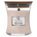 Produktbild: WoodWick Mittelgroße Duftkerze im Sanduhrglas mit knisterndem Docht | Vanilla & Sea Salt | Brenndauer bis zu 20 Stunden