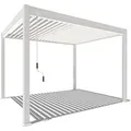 Produktbild: Weide Classic Alu-Stahl Pavillon 3 x 3,6 M Weiß Pergola Freistehend