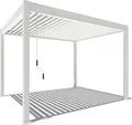 Produktbild: Weide Classic | Pergola Aluminium freistehend | 3 x 3,6 M | Lamellendach weiß