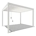 Produktbild: Weide Classic Aluminium Pavillon Pergola 3 x 3,6 M Lamellendach weiß