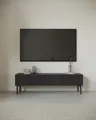 Produktbild: Selsey TV-Schrank NOLIE 2-türig mit Lamellenfronten und Holzbeinen 175 cm