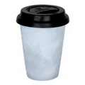 Produktbild: Könitz Concrete Coffee To Go Mug mit Deckel Becher Kaffeebecher Porzellan 380ml