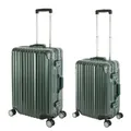 Produktbild: Travelhouse Trolleyset London, 4 Rollen, (2 tlg), TSA Zahlenschloss Alu-Rahmen Schnappverschluss Polycarbonat-Hartschale