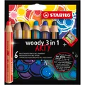 Produktbild: STABILO Woody 3 In 1 6er Etui Arty (6x) (1062648)