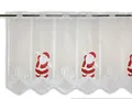 Produktbild: Clever-Kauf-24 Scheibengardine | Weihnachtsmann |Geschenk | HxB 50x140cm | rot weiß |Weihnachten Advent |