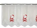 Produktbild: Scheibengardine Weihnachtsmann Geschenk HxB 50x140cm rot weiß Weihnachten Advent
