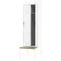 Produktbild: Jan Nowak Umkleideschrank, Weiß, Metall, Rechteckig, 60x229.5x85 cm, Garderobe, Garderobenschränke, Garderobenschränke