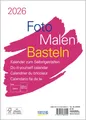 Produktbild: Foto-Malen-Basteln Bastelkalender A5 weiß 2026 | Verlag Korsch | Kalender | 2026