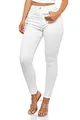 Produktbild: Elara Super High Waist Damen Hose Chunkyrayan EL12-1 White 48 (4XL)