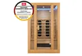 Produktbild: Artsauna Infrarotkabine Nyborg S120K Dual Technologie, für 2 Personen, Hemlock-Holz, HiFi-System, Ionisator, LED-Farblicht