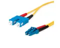 Produktbild: Telegärtner LWL Adapterkabel 2x E9/125 OS2 Glasfaserkabel, (200.0 cm), 1x SC Duplex - 1x LC Duplex