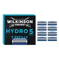 Produktbild: Wilkinson Sword - Hydro 5 Rasierer für Männer, 8 Ersatzklingen, Feuchtigkeitsspendende Gel-Pools und umklappbarer Trimmer