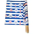 Produktbild: Aves-24 Windschutz 8m x 80cm für Strand Garten See Meer SICHTSCHUTZ Wind Zaun Schutz Blickschutz Camping (1. Naval)