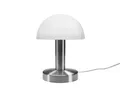Produktbild: meineWunschleuchte Nachttischlampe, Dimmfunktion, ohne Leuchtmittel, kleine Pilzlampe touch dimmbar mit Glas Lampenschirm, Höhe 21cm