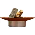 Produktbild: Feuerschale Svenskav Grace M 2076, Edelstahl, Rost, Metall, 58x13.6x58 cm, Grüner Punkt, Made in Europe, Handmade in Europe, abnehmbare Standfüße, hitzebeständig, Freizeit, Campingzubehör, Feuerschalen