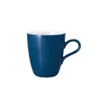 Produktbild: Seltmann Weiden Life Fashion Classic Blue Henkelbecher, 400 ml, Einfarbige Kaffeebecher mit Henkel, Mix & Match Geschirr, Spülmaschinen- & Mikrowellenfest, Porzellan, Blau/Weiß