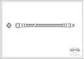 Produktbild: CORTECO Bremsschlauch 19025905 für MERCEDES-BENZ