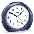 Produktbild: Atlanta Funkwecker ohne Ticken mit Licht Snooze Leuchtzeiger Analog - 1856/5 (Blau)