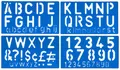 Produktbild: BCreativetolearn Alphabet-Schablone, Unterschriften-Set, 50 mm, Groß- und Kleinbuchstaben